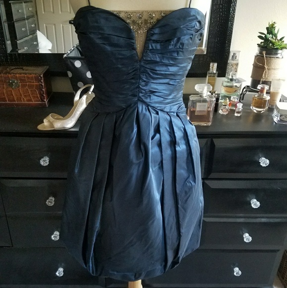 Badgley Mischka Silk Beaded Bubble dress - Picture 2 of 5